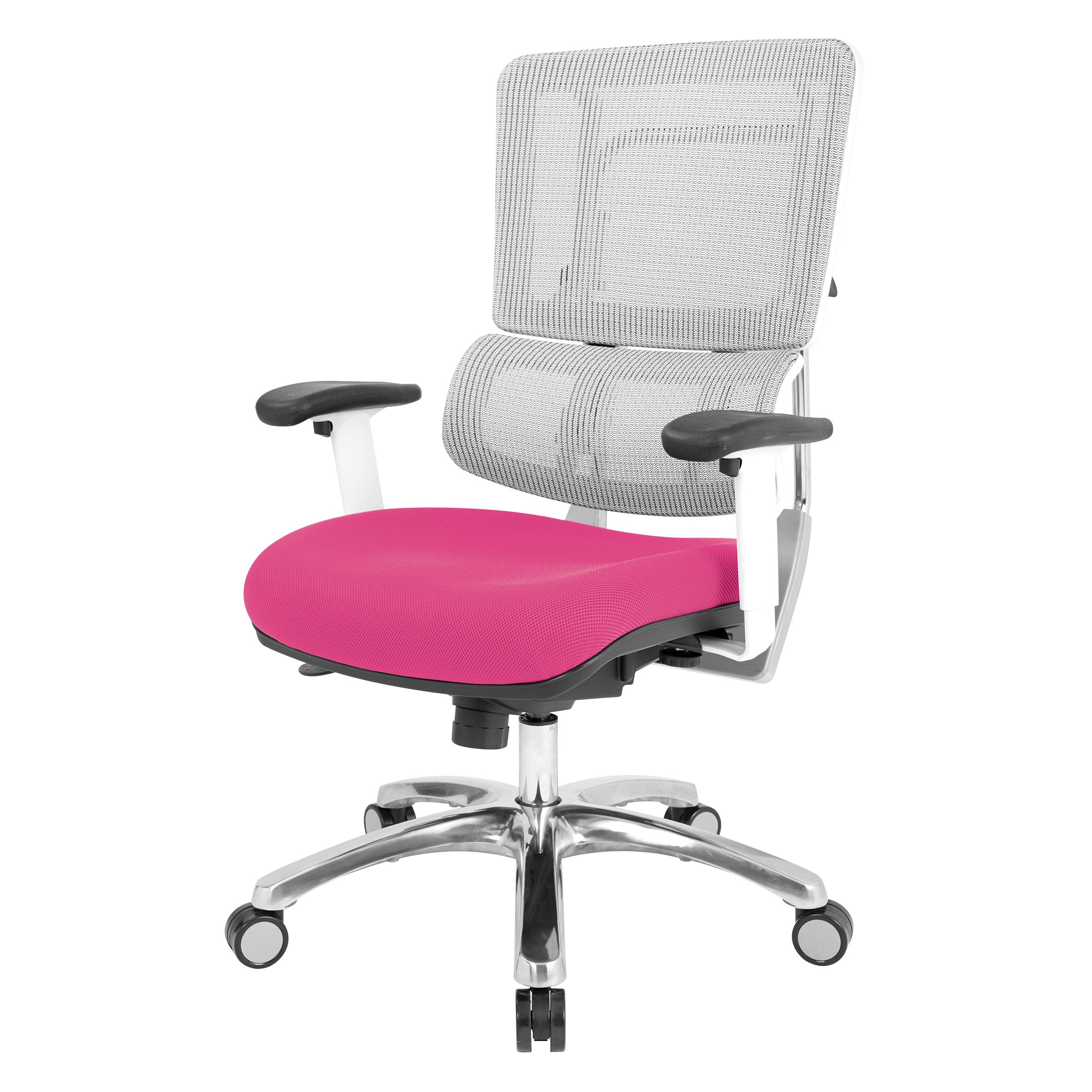 White Vertical Mesh Chair